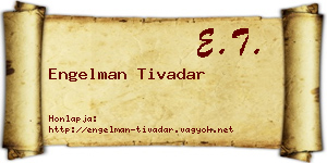 Engelman Tivadar névjegykártya